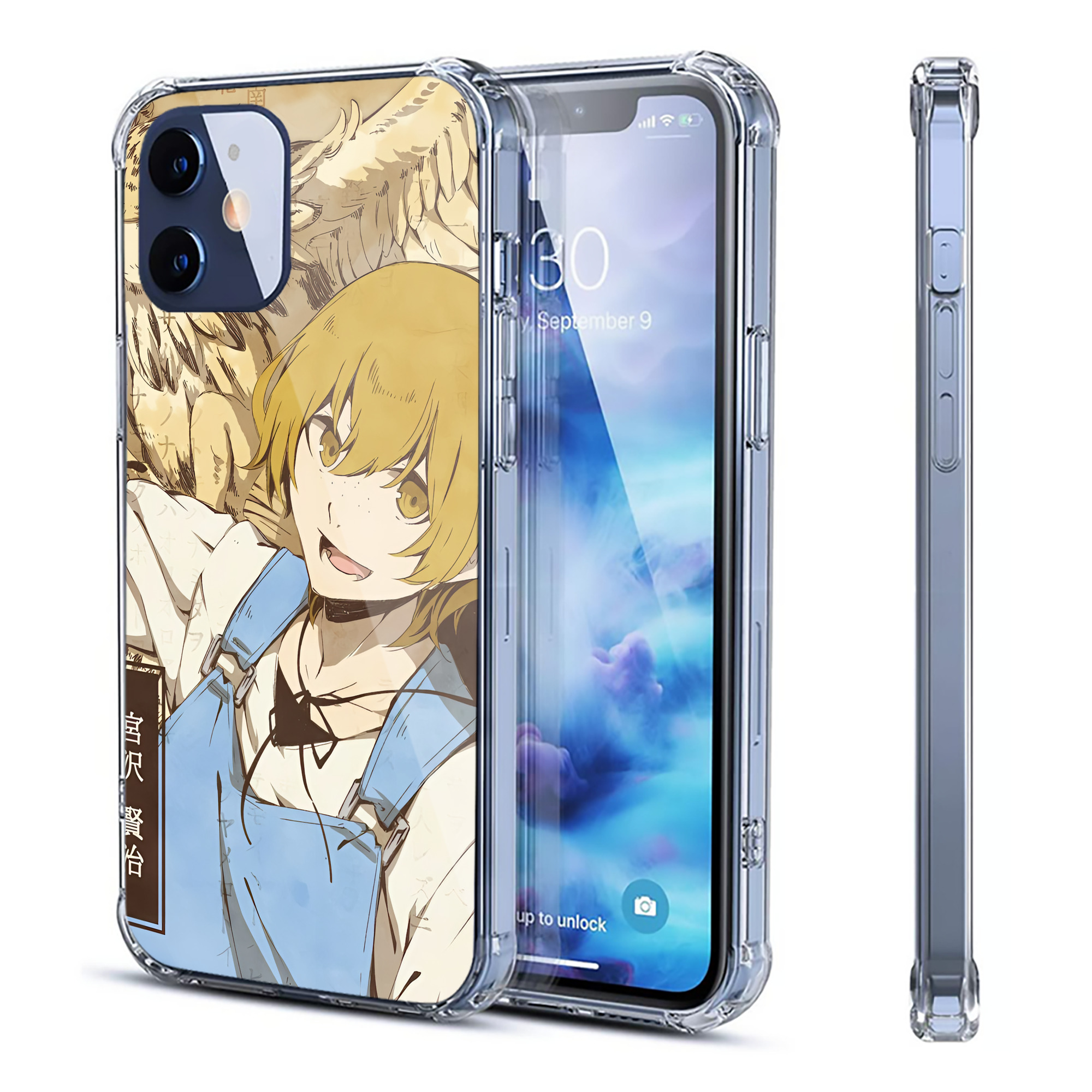 （画像用） 文豪ストレイドッグス Bungo Stray Dogs 【iPhone 12シリーズ対応】透明スマホケース（クリアソフトケース）